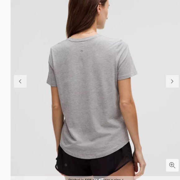 lululemon athletica Gray Short Sleeve Tee - Picture 1 of 4